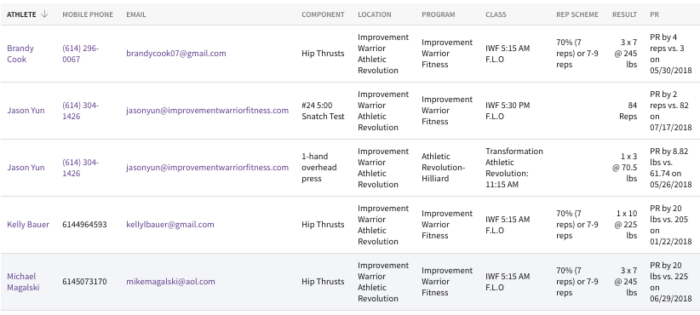Group fitness training near Dublin, ohio Improvement Warrior