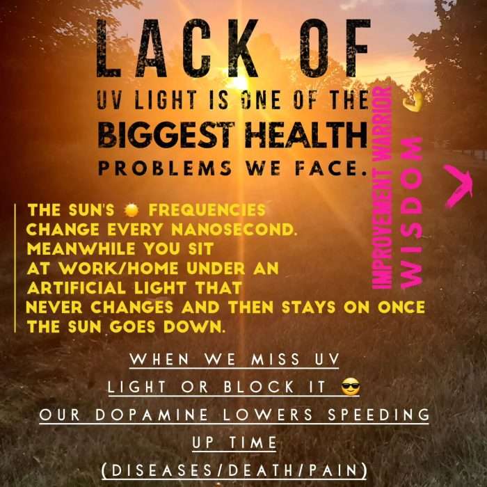 lack of UV light is killing us, the sun is needed for health george michael