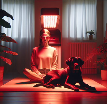 Red light therapy helps dogs and humans become a better version of themself. jason Yun circadian biology coachi